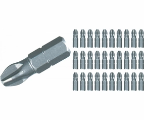 Wiha Tools 72522 Phillips Contractor Insert Bit #2 Bulk Pack of 30 Bits