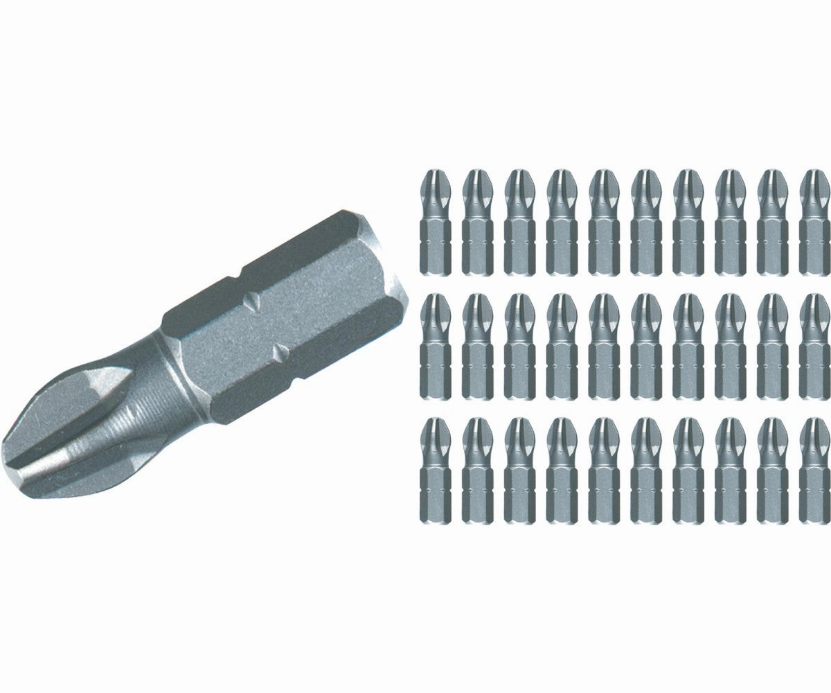 Wiha Tools 72522 Phillips Contractor Insert Bit #2 Bulk Pack of 30 Bits