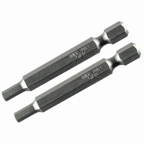 Wiha Tools 73928 Hex Metric Power Bit, 2.0 mm x 70 mm, 2 Pk.