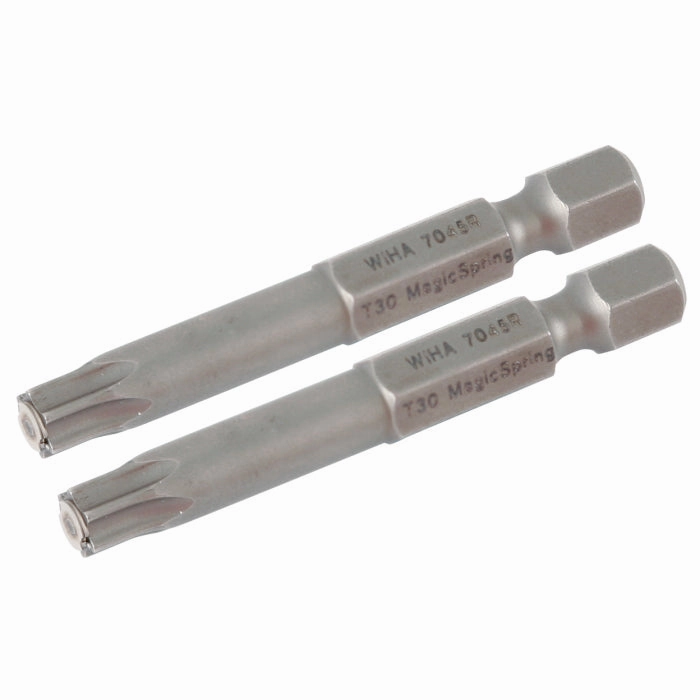 Wiha Tools 74557 MagicSpring TORX Power Bit, T25 x 50 mm, 2 Pk.