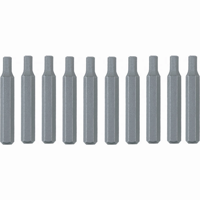 Wiha Tools 75620 System 4 Hex Metric Micro Bits, 2.0 mm x 28 mm, 10 Pk.