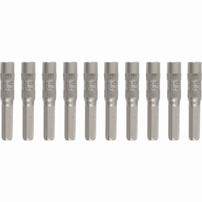 Wiha Tools 75656 System 4 Metric Nut Setters Micro Bits, 4 mm Drive, 4.0 mm x 30 mm, 10 Pk.