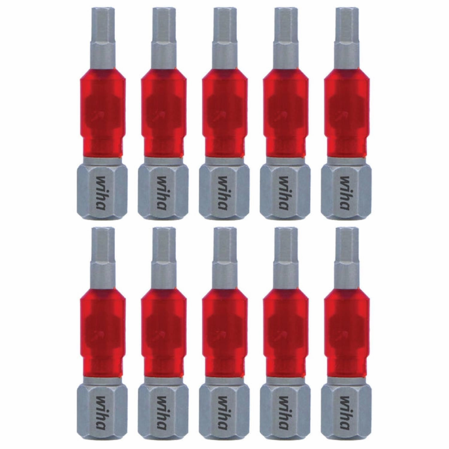 Wiha Tools 76523 MaxxTor Impact Bit Hex 3.0mm - 29mm - 10 Pack