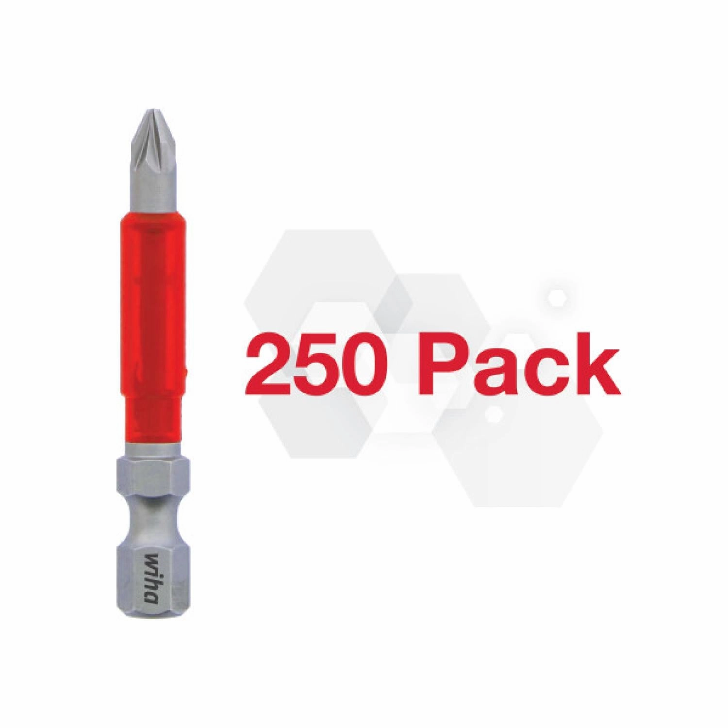 Wiha Tools 76542 Impact Bit Pozi #1x49mm 250pk