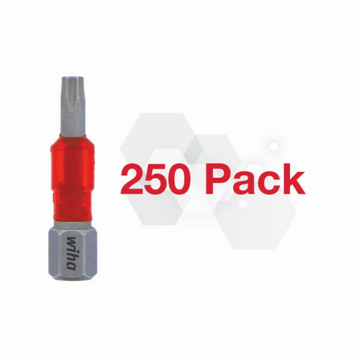 Wiha Tools 76585 Terminator Impact Insert Bit TORX T15, Pack of 250 Bits