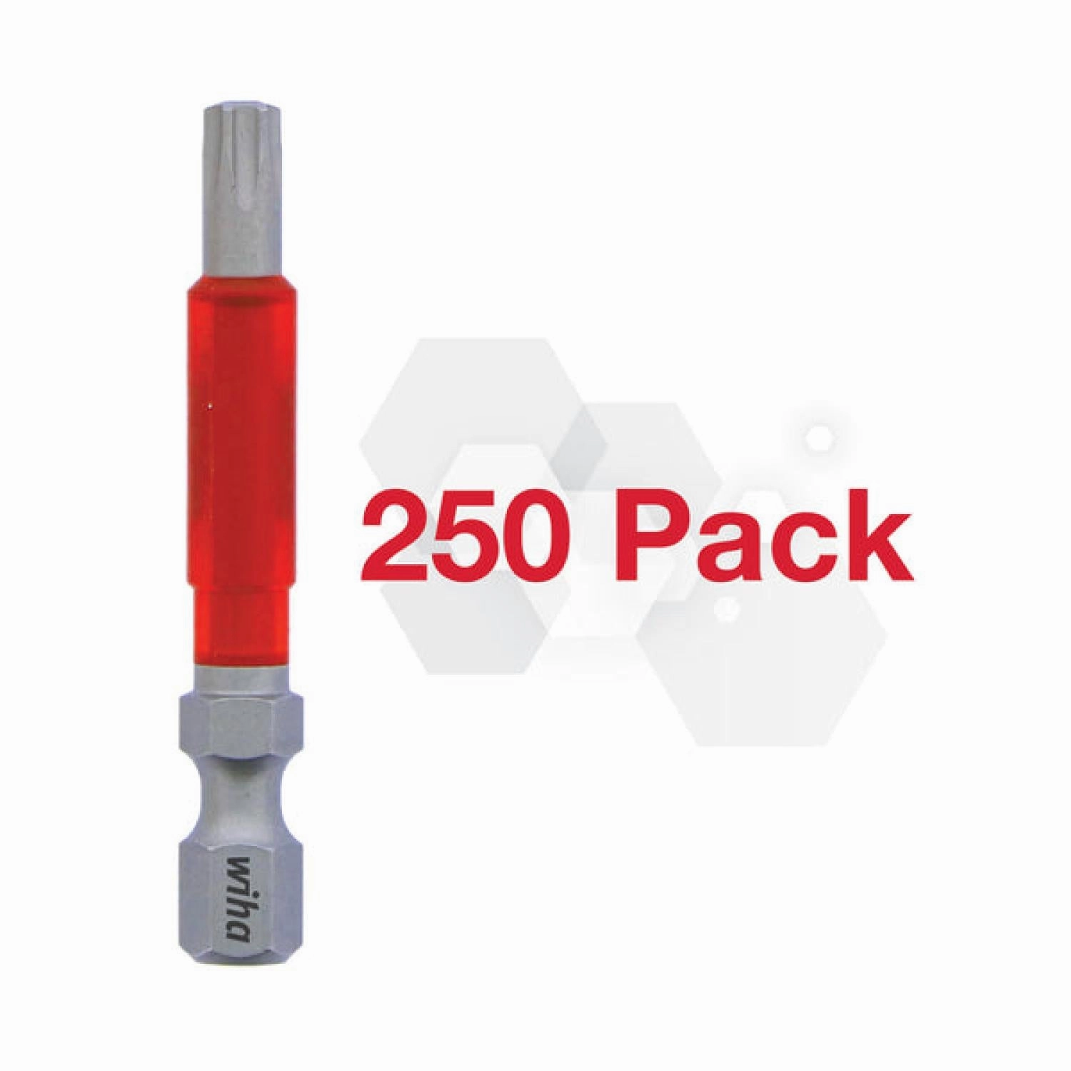 Wiha Tools 76597 Impact Power Bit TORX T27, Pack of 250 Bits