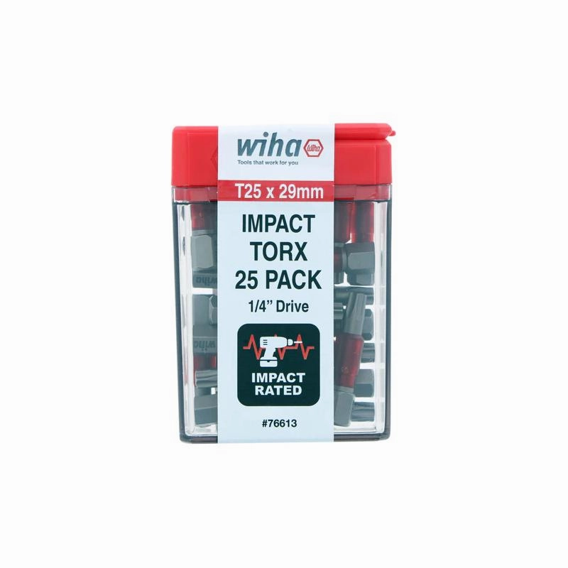 Wiha Tools 76611 MaxxTor Impact Bit TORX T15 - 29mm- 25 Pack