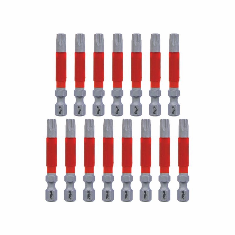Wiha Tools 76655 MaxxTor Impact Bit TORX T30 - 49mm - 15 Pack