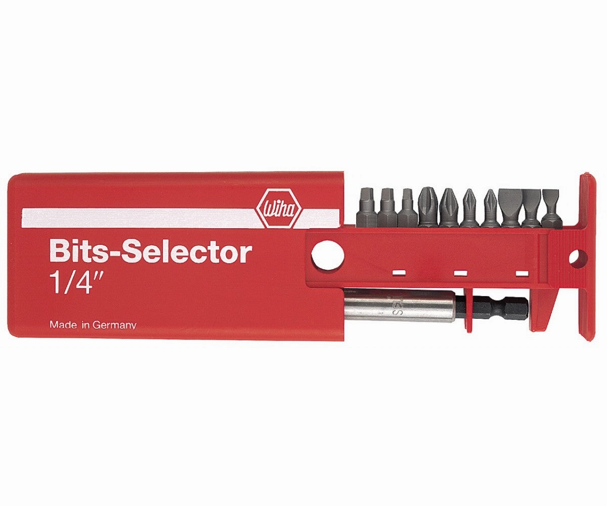 Wiha Tools 79248 11 Piece Bits-Selector and Magnetic Bit Holder Set