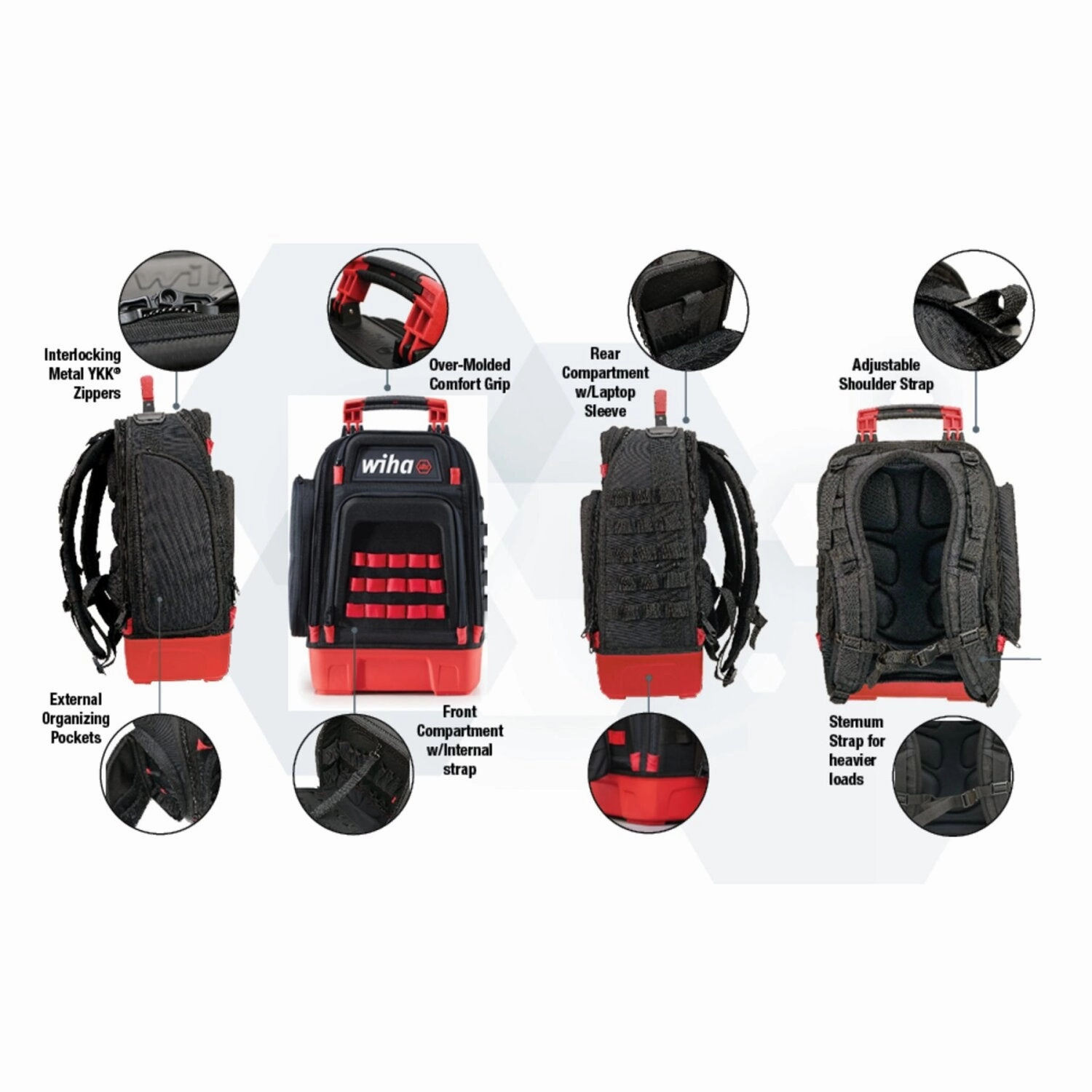 Wiha Tools 91871 Journeyman Electrician's Insulated Tool Kit in Heavy Duty Backpack, 30 Pc.