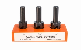 WL Fuller 3-Piece Plug Cutter Set - 3/8" Shank ~ 11696003