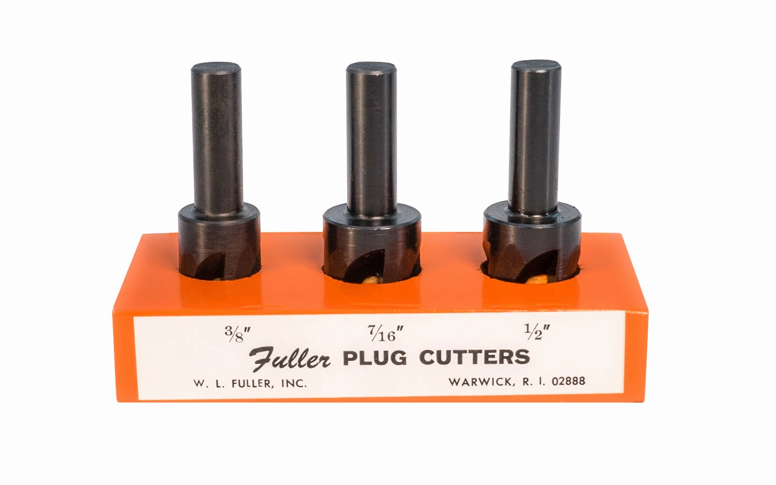 WL Fuller 3-Piece Plug Cutter Set - 3/8" Shank ~ 11696003