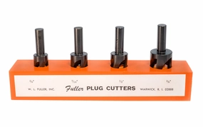 WL Fuller 4-Piece Plug Cutter Set - 3/8" Shank ~ 11696004