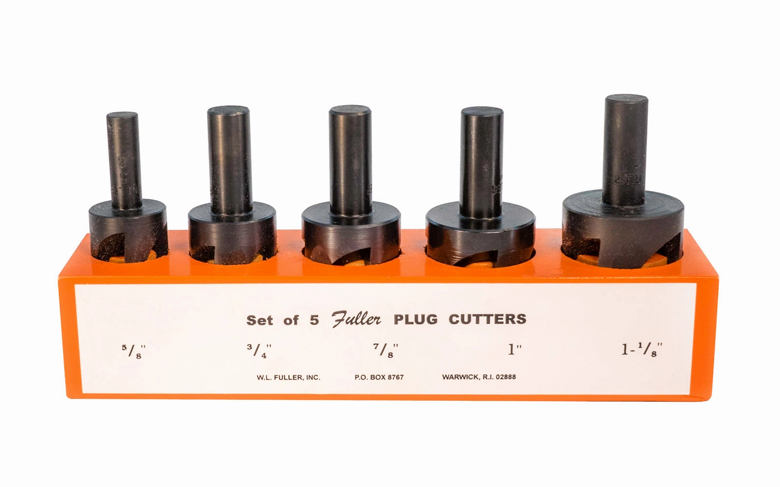 WL Fuller 5-Piece Plug Cutter Set ~ 11696005
