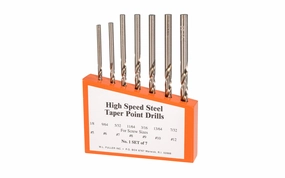 WL Fuller 7-Piece HSS Tapered Drill Bit Set ~ 20190501