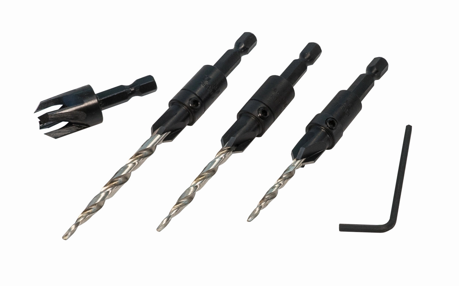 WL Fuller Four-Flute Type "C" Countersink & Tapered Drill Bit Set ~ 10349003C