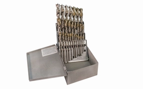 WL Fuller HSS Brad Point Drill Bit Set 5/64" to 1/2" by 1/64ths - 28 PC