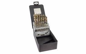 WL Fuller HSS Brad Point Drill Bit Set, Metric - 23 PC