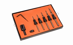 WL Fuller No. 6 Set - Countersink & Tapered Drill Bit Set ~ 10390006