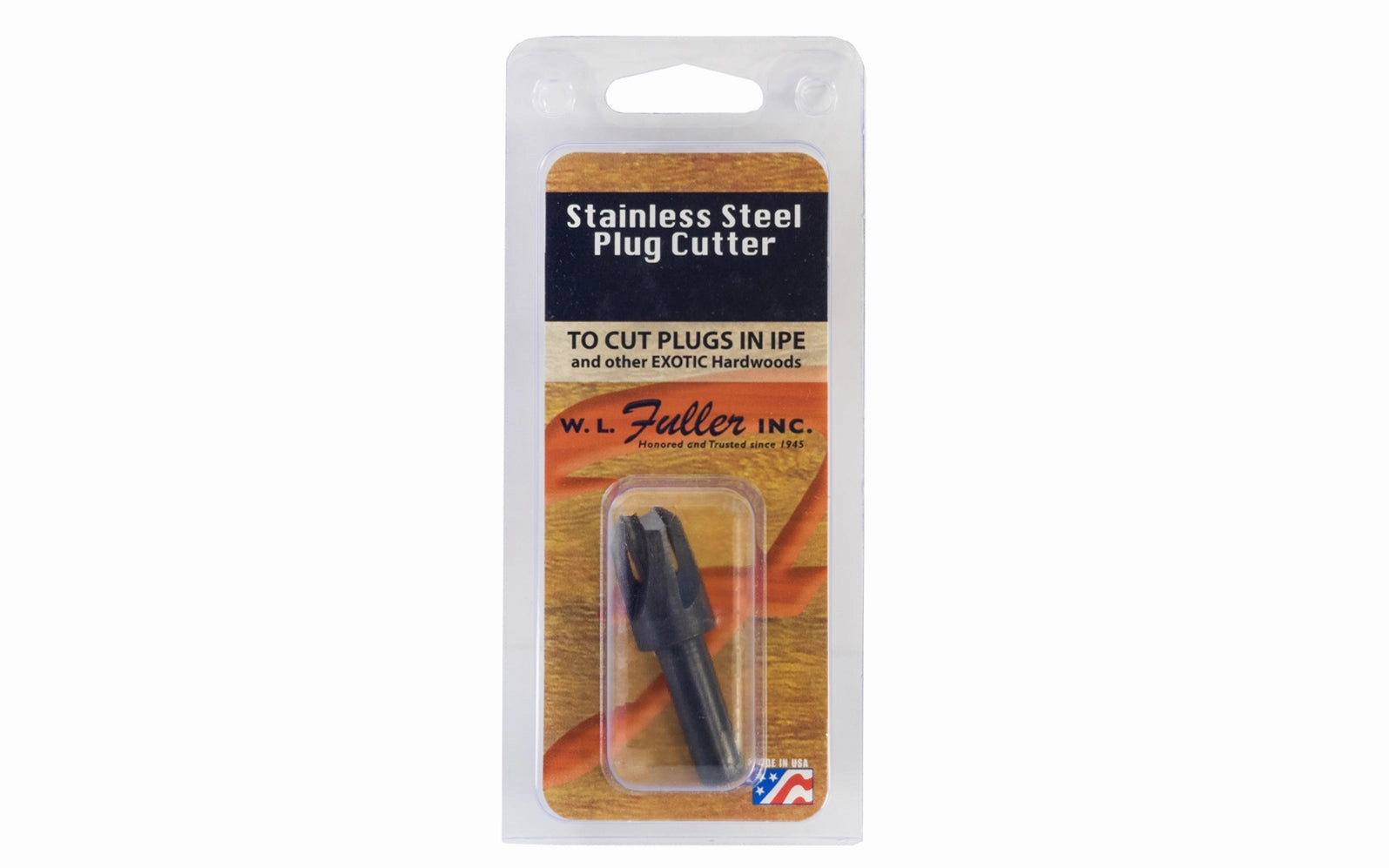 WL Fuller Stainless Steel Four-Flute Plug Cutter