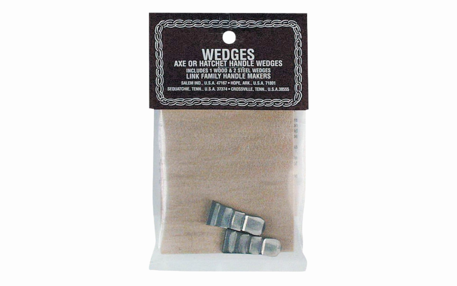 Wood & Steel Wedge for 2-1/4 lb. to 4 lb. Axes