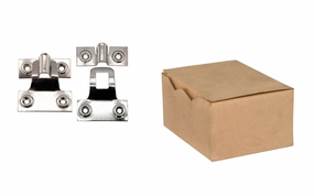 Zinc-Plated Storm Window & Screen Hangers ~ 5 Pairs - Bulk Box
